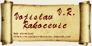 Vojislav Rakočević vizit kartica